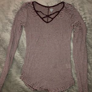 Lace Up Front Longsleeve Top